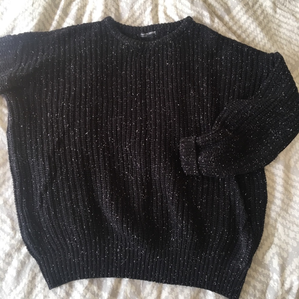 American apparel speckled fisherman sweater